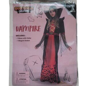 Spooktacular Creations Girls Vampire Costume Size Large 10/12